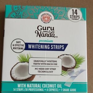 Premium Whitening Strips with Natural Coconut Oil